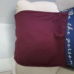 Maroon Pencil Skirt from Elle